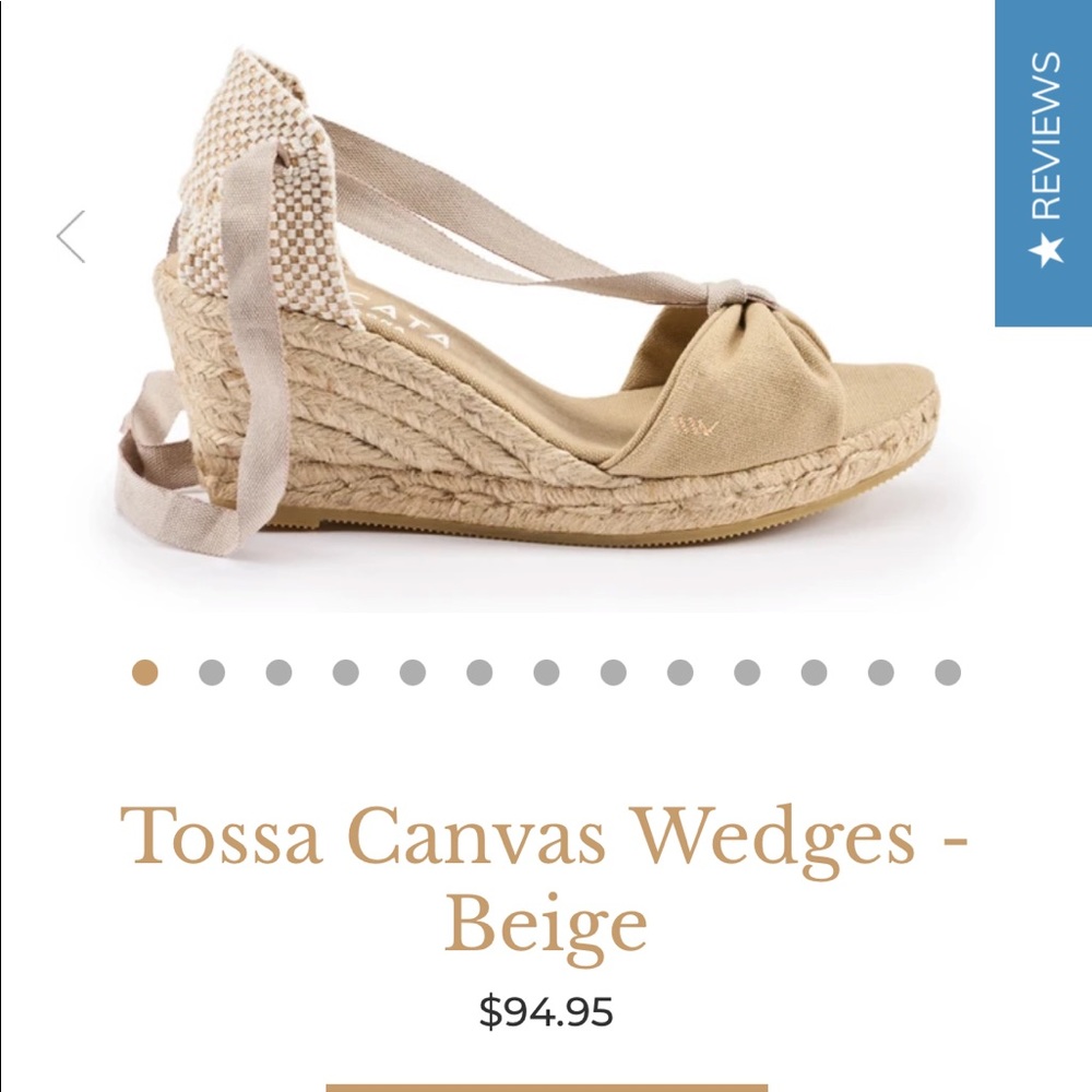 Viscata Espadrille Tossa Canvas Wedges